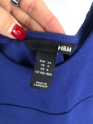 Vestito blu elettrico a fascia