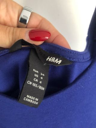 Vestito blu elettrico a fascia