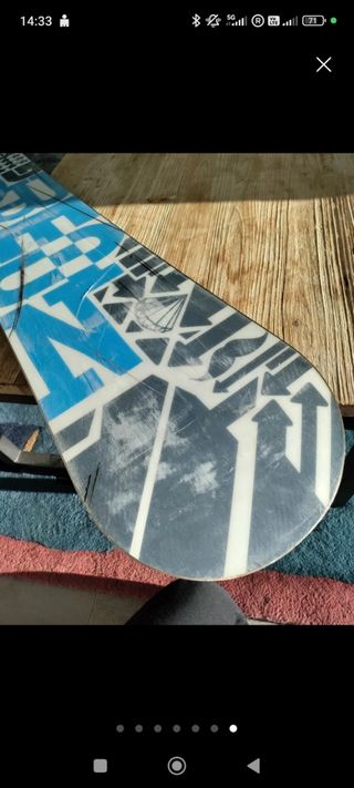 Snowboard Burton 1m55 con fijaciones