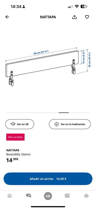 Barandilla Cama Infantil Ikea