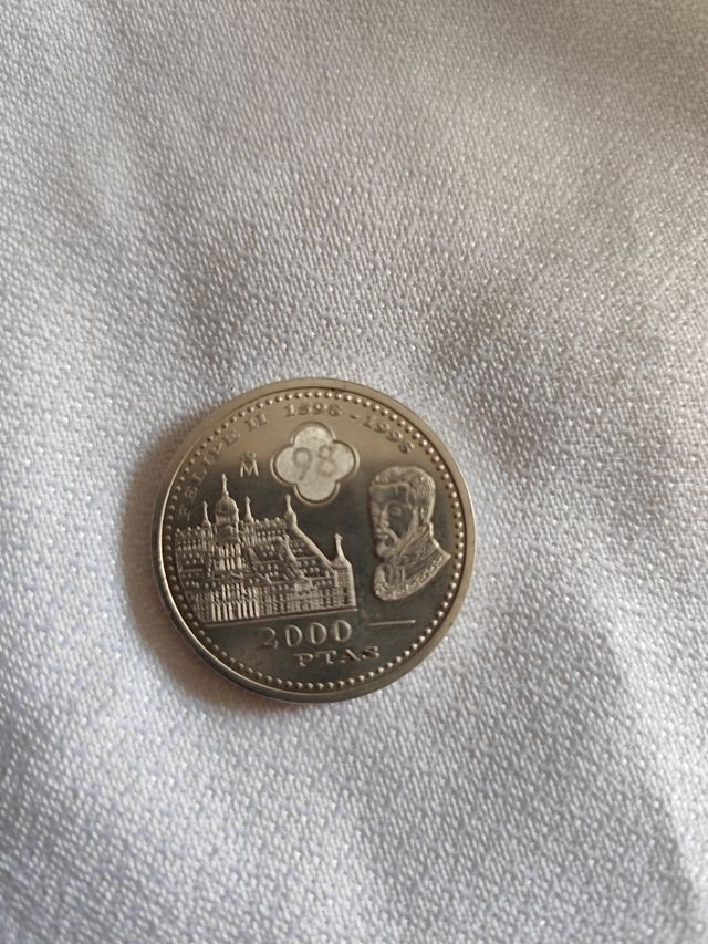 Moneda 2000 Pesetas Plata 1998 España
