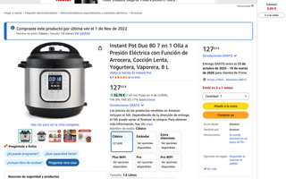 Olla Instant Pot Duo 80 7 en 1