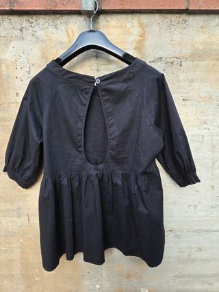 Camicia nera maniche 3/4