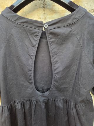 Camicia nera maniche 3/4