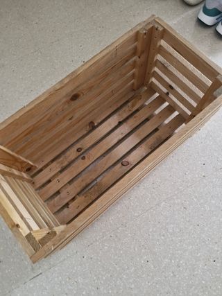Caja de madera rústica