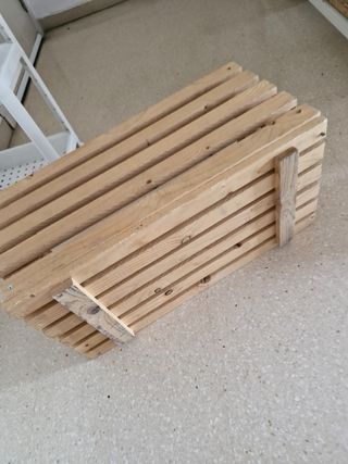 Caja de madera rústica