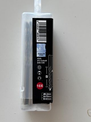 10 Brocas HSS 4.2mm Cobalto DIN 338