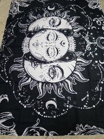 Arazzo Decorativo Sole Luna Stelle. 