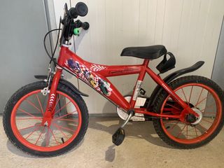 Bicicleta Infantil Rayo McQueen Roja