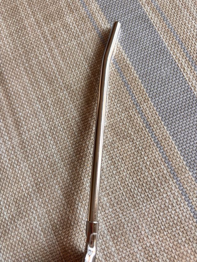 Bombilla de mate de metal 18 cm