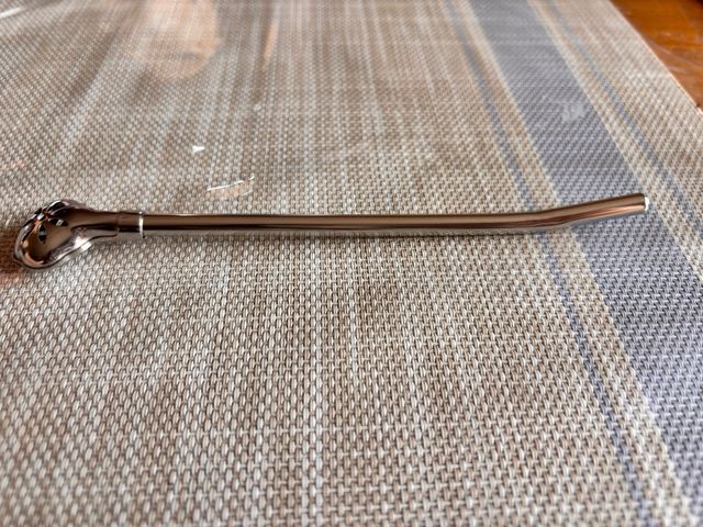 Bombilla de mate de metal 18 cm