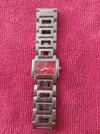 Reloj Lotus Plata y rojo