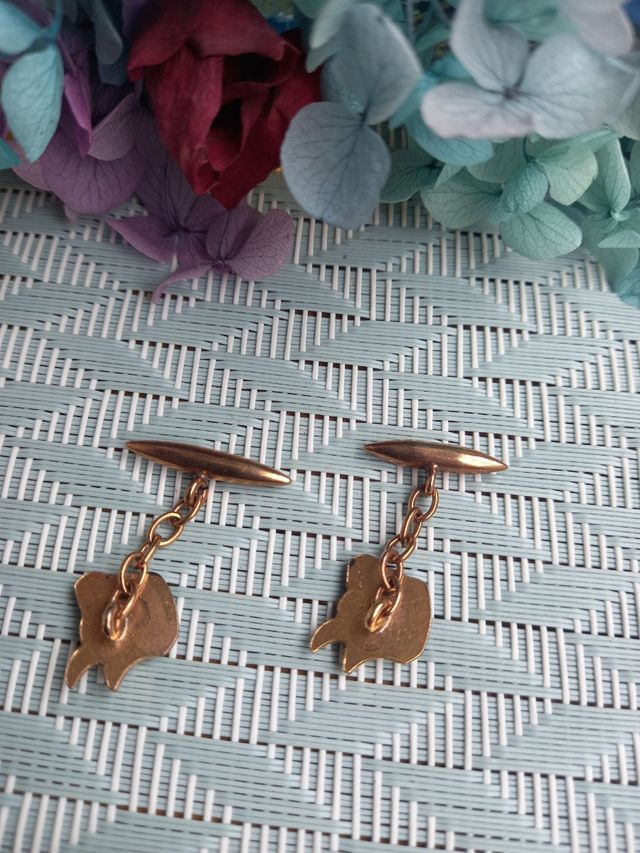 Gemelos antiguos cabeza de toro