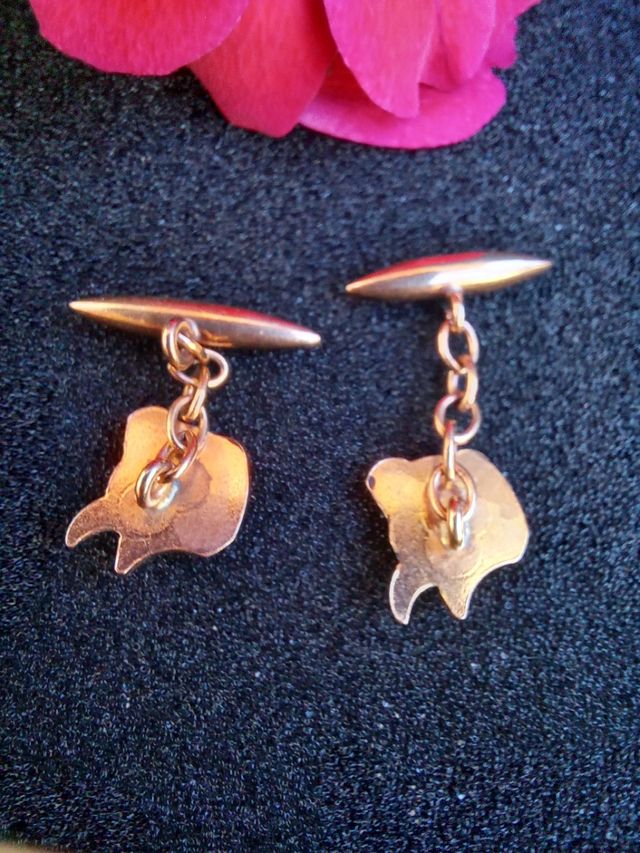 Gemelos antiguos cabeza de toro