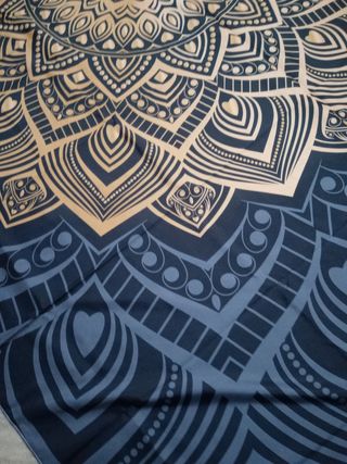 Arazzo Decorativo Mandala Blu Oro