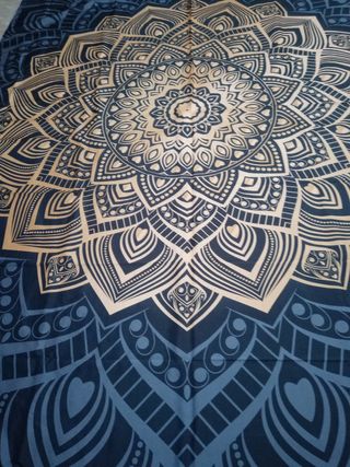 Arazzo Decorativo Mandala Blu Oro