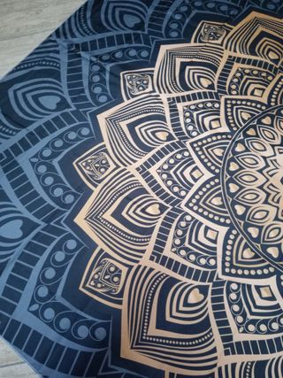 Arazzo Decorativo Mandala Blu Oro