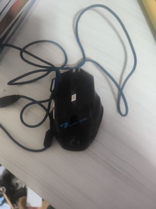Ratón Gaming Negro y Azul con Cable