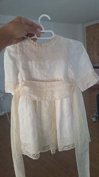 Vestido Bautizo Bebé Talla 18 Meses