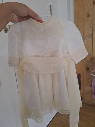 Vestido Bautizo Bebé Talla 18 Meses