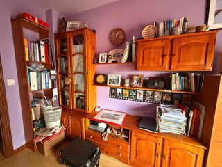 Conjunto Librería Madera Maciza
