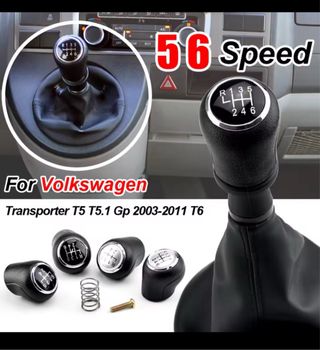 Pomo cambio marchas VW T5 
5 velocidades negro