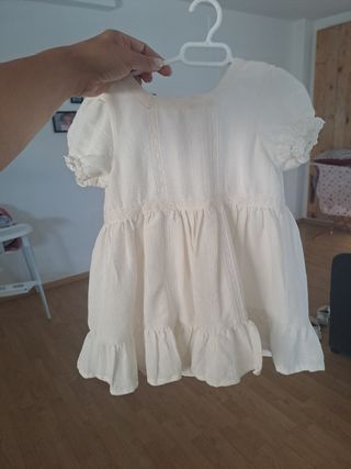 Vestido de niña para bautizo talla 12_18 meses
