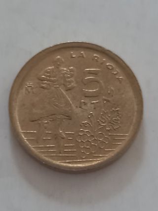 Moneda 5 Pesetas 1996 España La Rioja