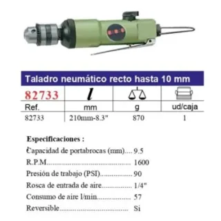 Taladro Neumático Recto 10mm