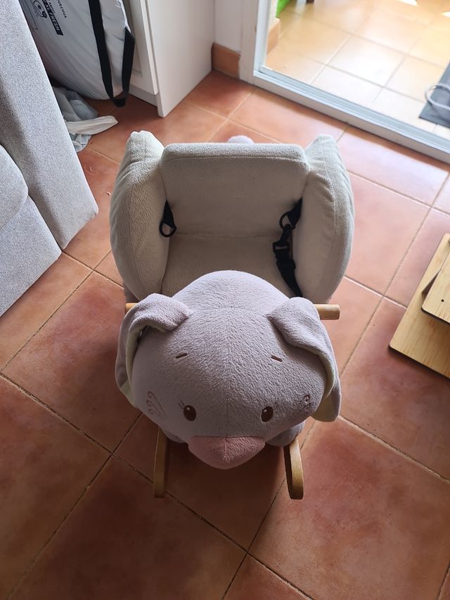 Balancín bebé peluche conejo Nattou