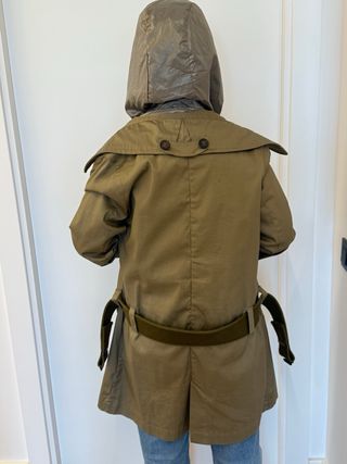Chaqueta gabardina IKKS I CODE verde oliva