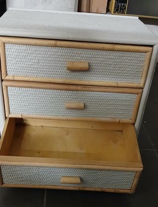 Mesitas de noche de bambú