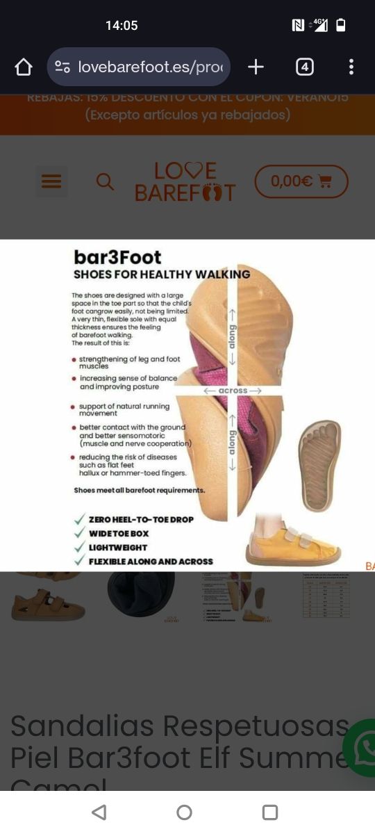 Zapatos barefoot niña