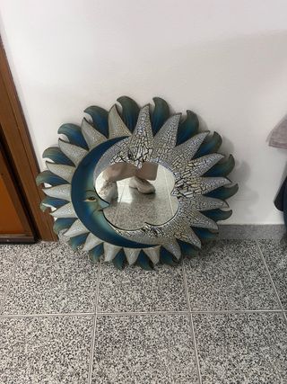 Specchio Sole Luna Etnico Decorativo