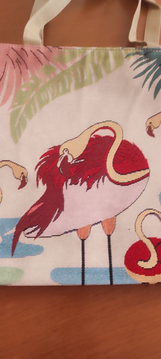 Borsa da spiaggia con fenicotteri