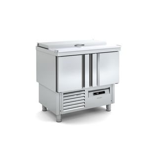 Mesa Fría Preparación Comida Acero Inox
