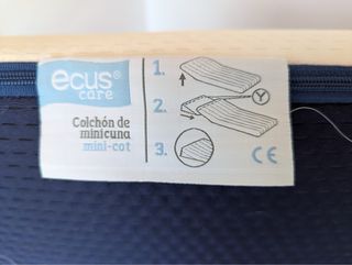 Mini cuna colecho + colchón Ecus Kids + sábana