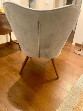 Poltrona velluto azzurro Coin casa