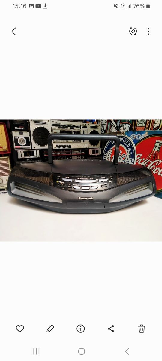 Panasonic RX-ED77 Cobra Boombox