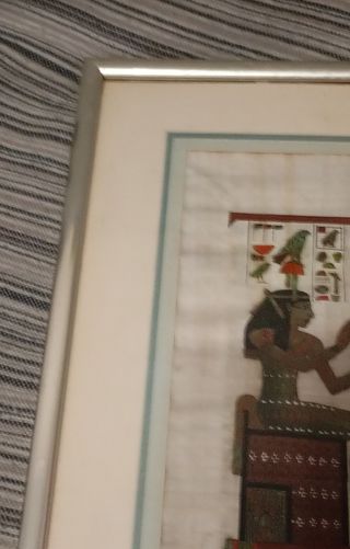 ARTE PAPIRO EGIPCIO ORIGINAL FIRMADO 