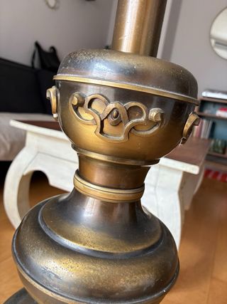 Lámpara de pie vintage metal 