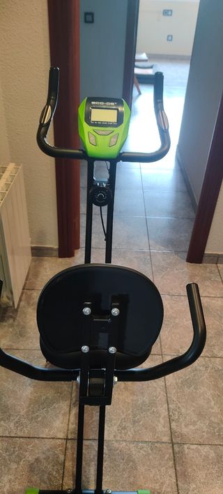 Bicicleta Estática Negra plegable