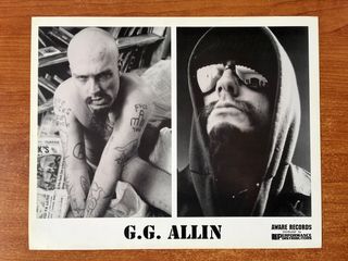GG Allin foto promocional original 90s