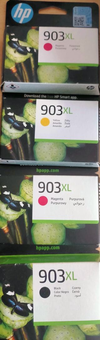 Tintas HP 903XL Magenta, Amarillo, Negro