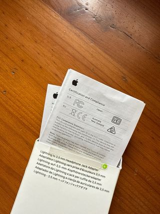 Adattatore per cuffie Apple da Lightning a Jack