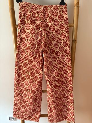 Pantalón Marine Recto Zara Multicolor