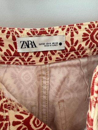 Pantalón Marine Recto Zara Multicolor