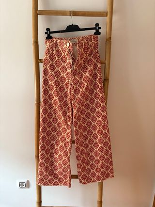 Pantalón Marine Recto Zara Multicolor