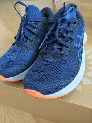 Asics Zapatillas Running Azul/Naranja Talla 40