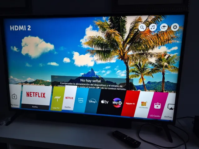 CINE EN CASA! SMART TV LG 49, con barra de sonido